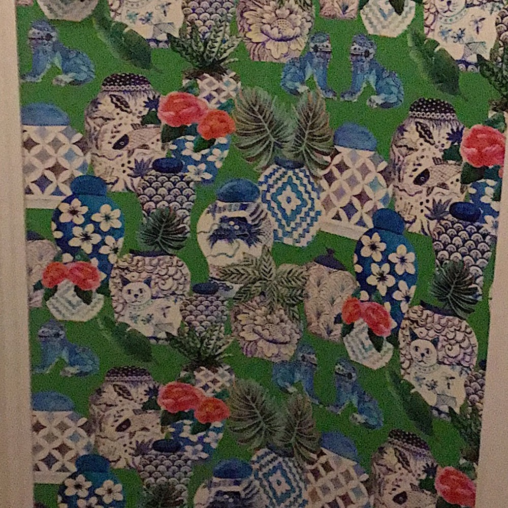 4 rolls of Spoonflower wallpaper